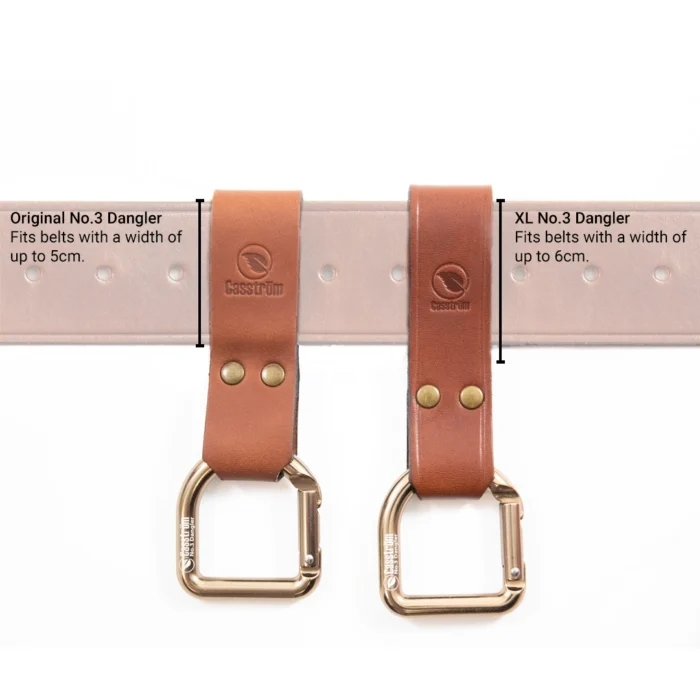 Measurments of the belt sizes that fit a Casström No.3 Dangler.